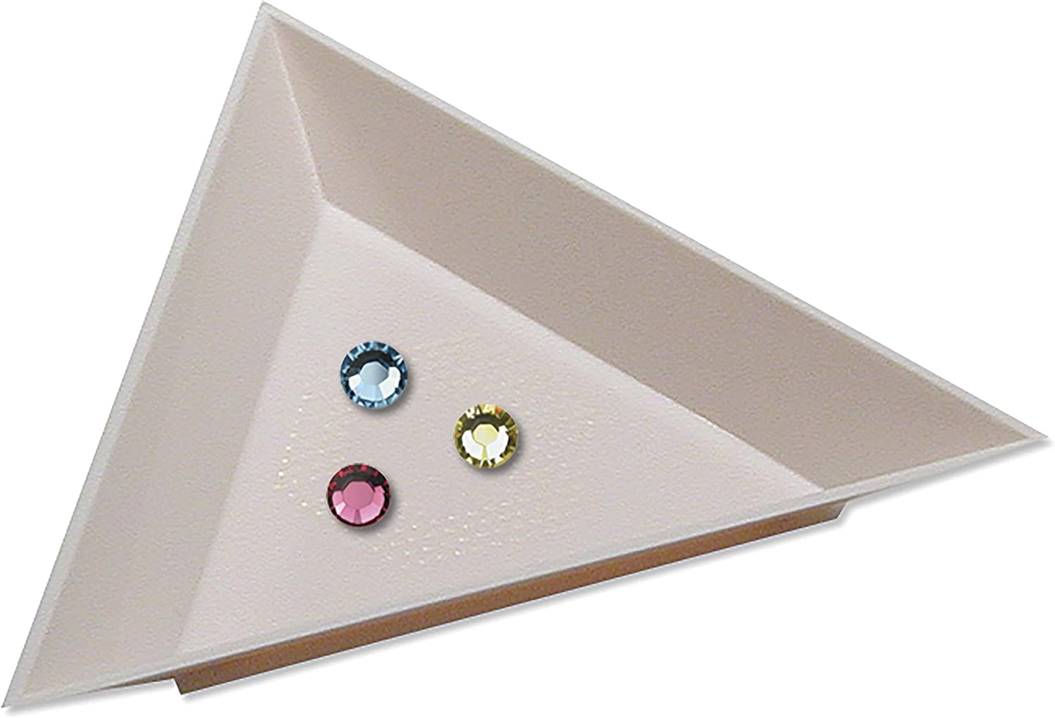 The Beadsmith Crystal FX Magical Tray, Plastic Sorting Tray, White Color, Organizer for Art, Beading, Nail Art, Rhinestones, gems, Diamond Paintings (Pack of 2)