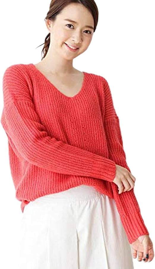 Amazon ハッシュアッシュ Hushush 洗える もちもち畦編みニットプルオーバー セーター 通販