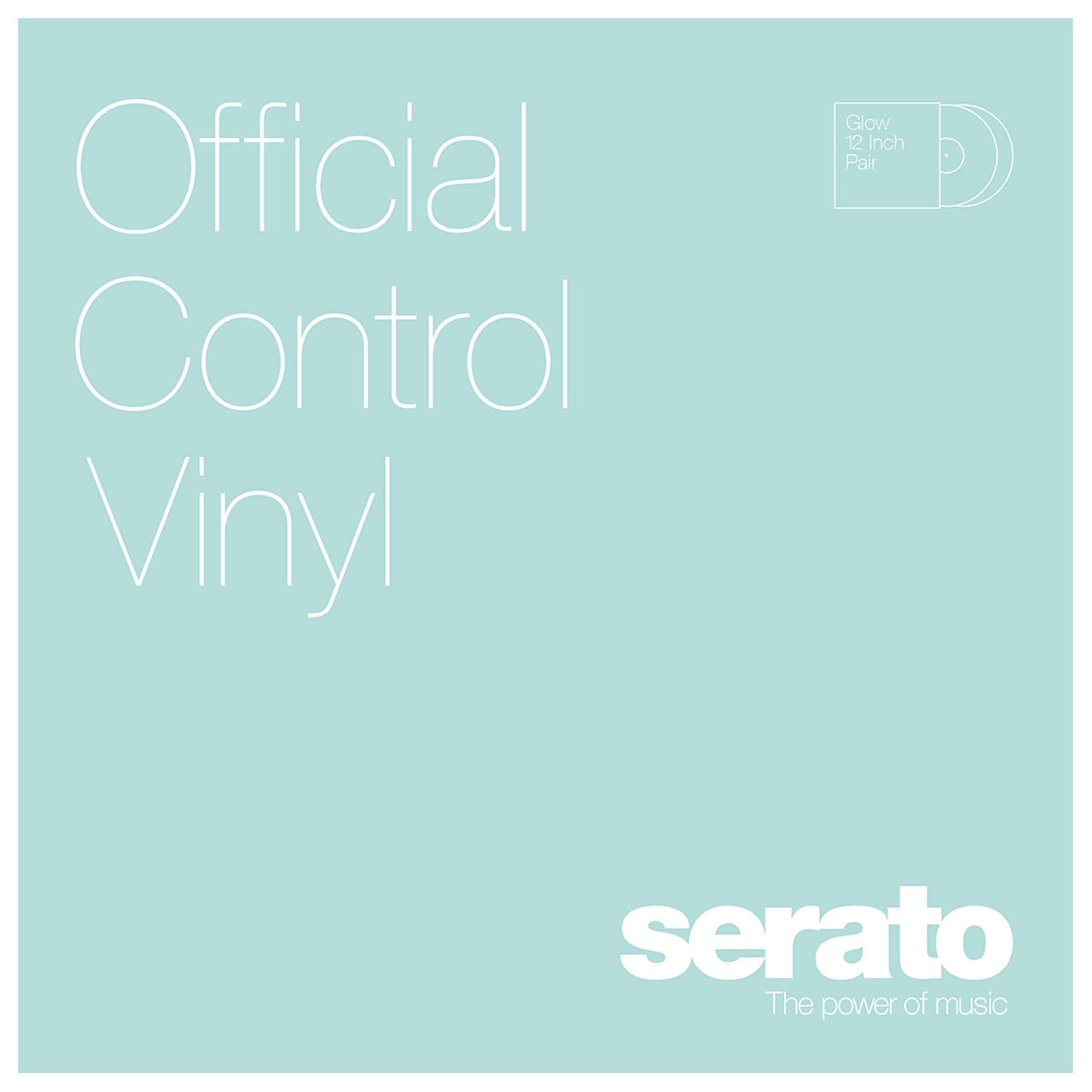 12" Serato Control Vinyl - Standard Colors - Glow in Dark (PAIR)