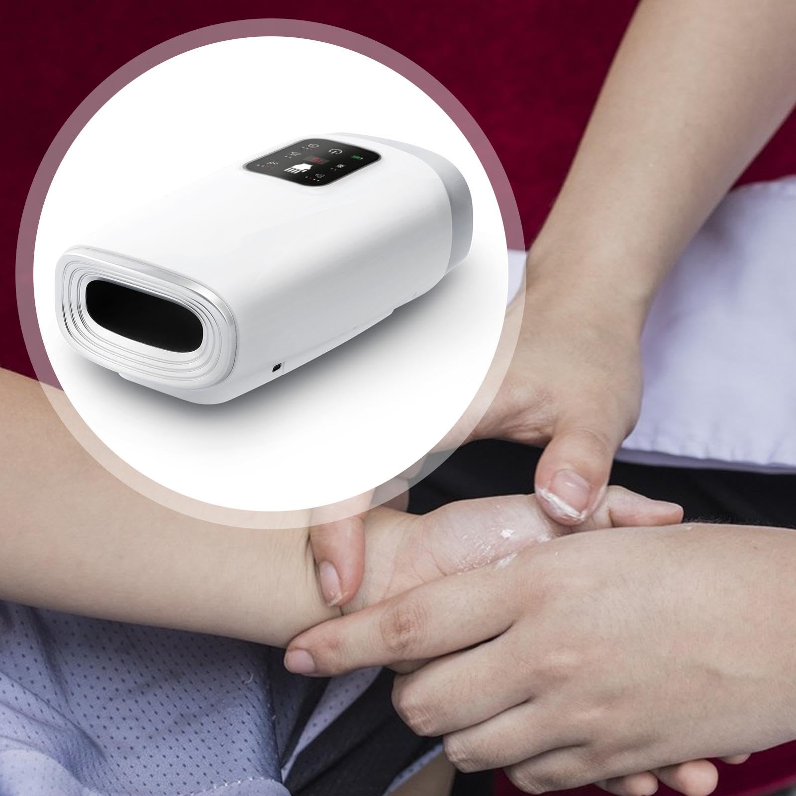 Massaggiatore Manuale con Funzione Riscaldante, Silenzioso, 4 Modalità, Facile Da Usare E con Compressione.