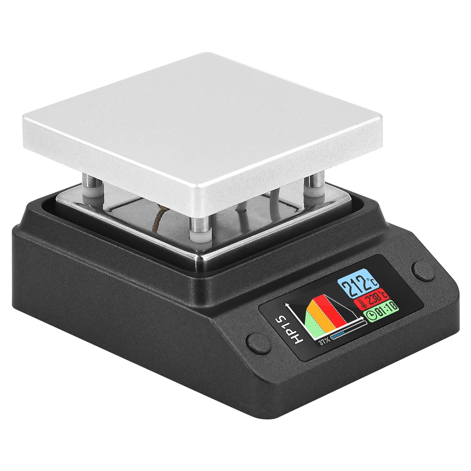 Mini precalentador de placa caliente HP15 portátil inteligente constante 80-350 °C, plataforma de calentador de 50 mm x 50 mm, herramienta de soldadura