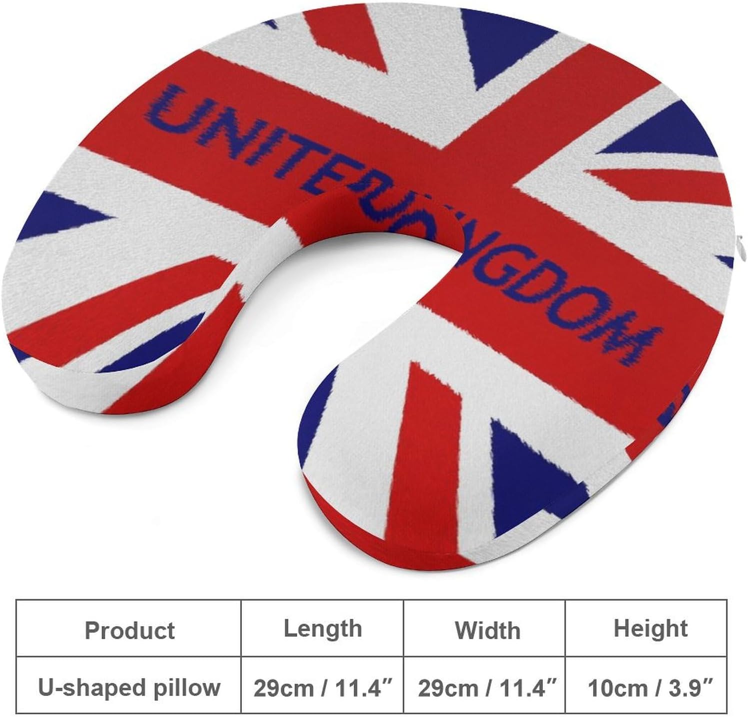 United Kingdom Flag British Memory Foam Pillows U Shaped Travel Neck Pillow