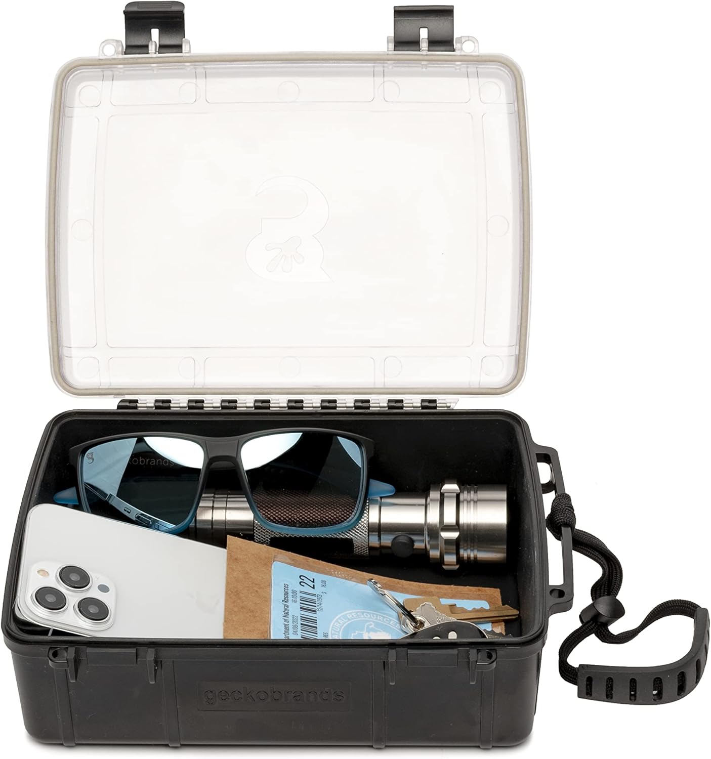 geckobrands Waterproof Dry Box with Silicone Liner – Durable, Dust-Proof, Crush-Proof Storage for Electronics and Gear