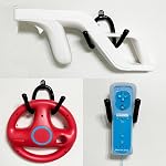 Pmsanzay 4 Pack Universal Game Controller Organisateur - Support mural pour Nintendo Wii Remote Controller Accessoires