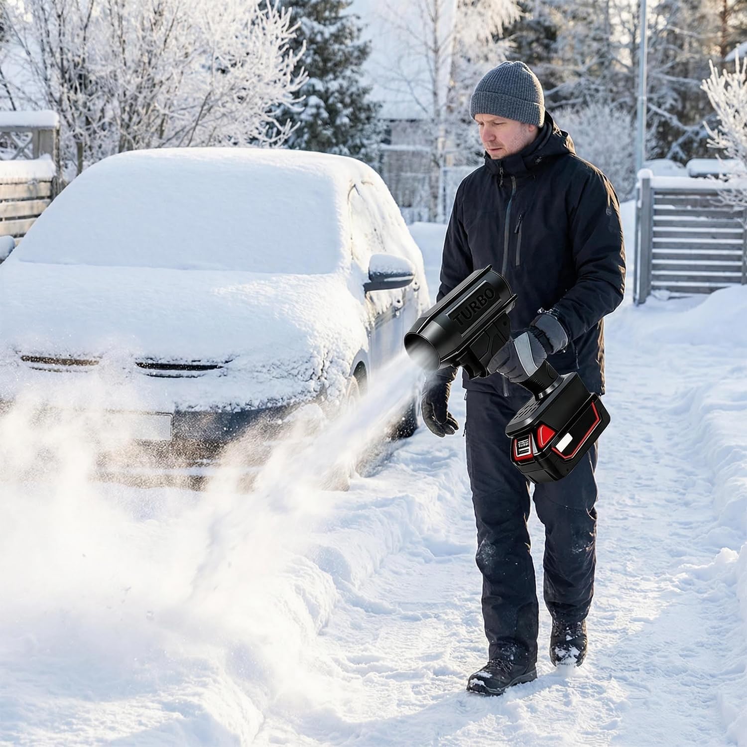 2026 New Storm Cordless Jet Blower 2.0,Upgraded High Power Jet Air Blower Car Dryer,160,000 RPM 200 Mph,Portable Handheld Turbo Leaf Blower,for Car, Patio, Snow, Dust (for Milwaukee)