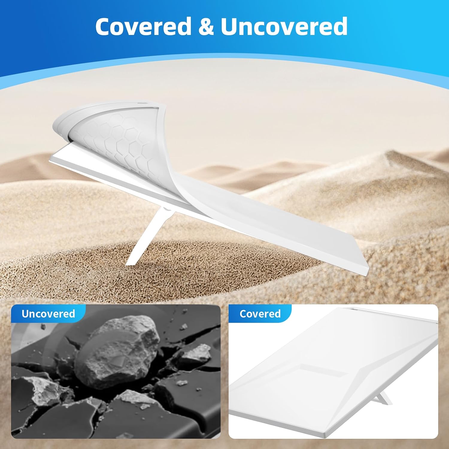 Starlink Gen 3 Protective Cover Case, Silicone Starlink Gen 3 Protective Case for Satellite Dish, All Weather Protection, Hailproof, Waterproof and Impact Resistant to Rocks and Sand, White
