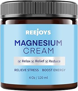Magnesium Body Butter: Relaxing Magnesium Cream with Shea Butter & Dead Sea Salts | Unscented Magnesium Lotion to Soothe Legs & Feet and Nourish Skin