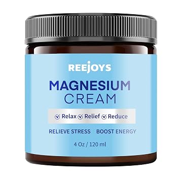 Magnesium Body Butter Relaxing Magnesium Cream with Shea Butter & Dead Sea Salts | Unscented Magnesium Lotion to Soothe Legs & Feet and Nourish Skin