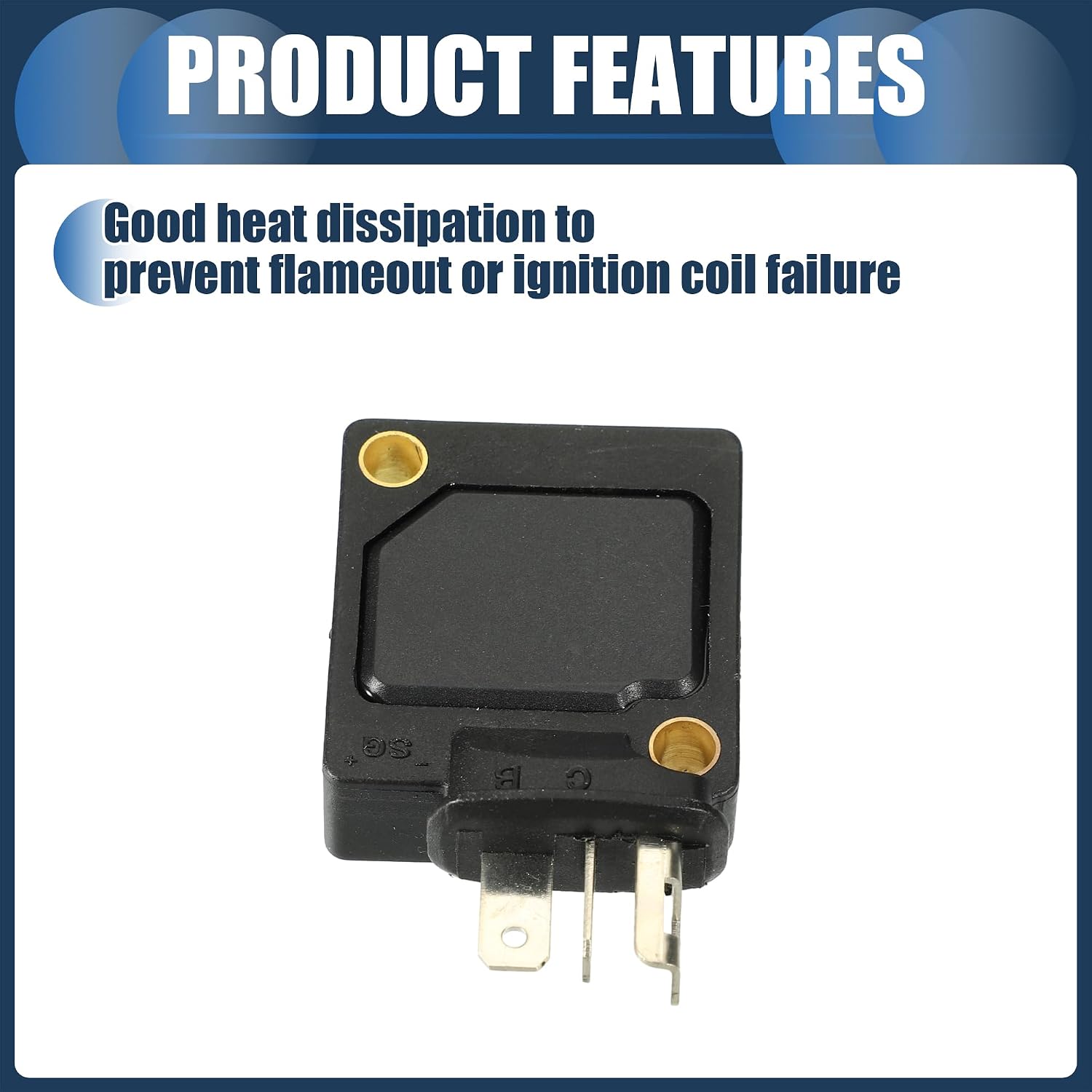 Ignition Control Module, Inner Ignition Module Control Unit No.E30124910 for Mazda RX4 RX5 RX-7 FB 12A 13B 1981-1985 ABS Black, 2 Pcs