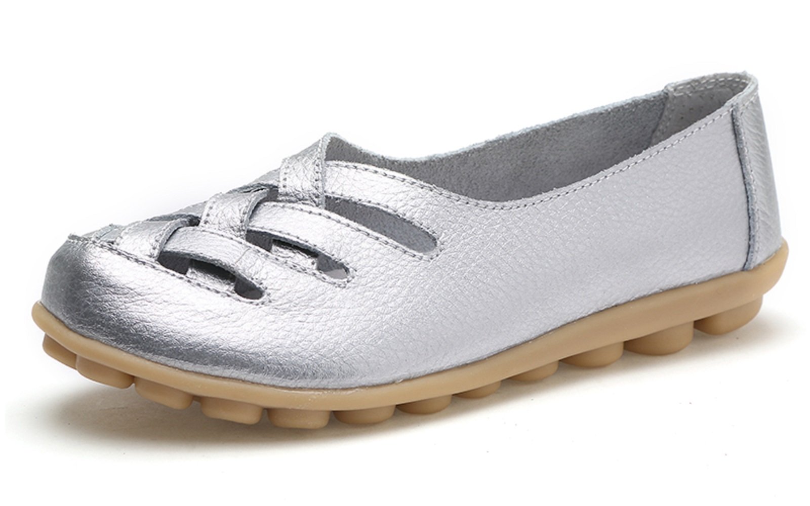 VenusCelia Women's Braided-Nests Walking Flat Loafer