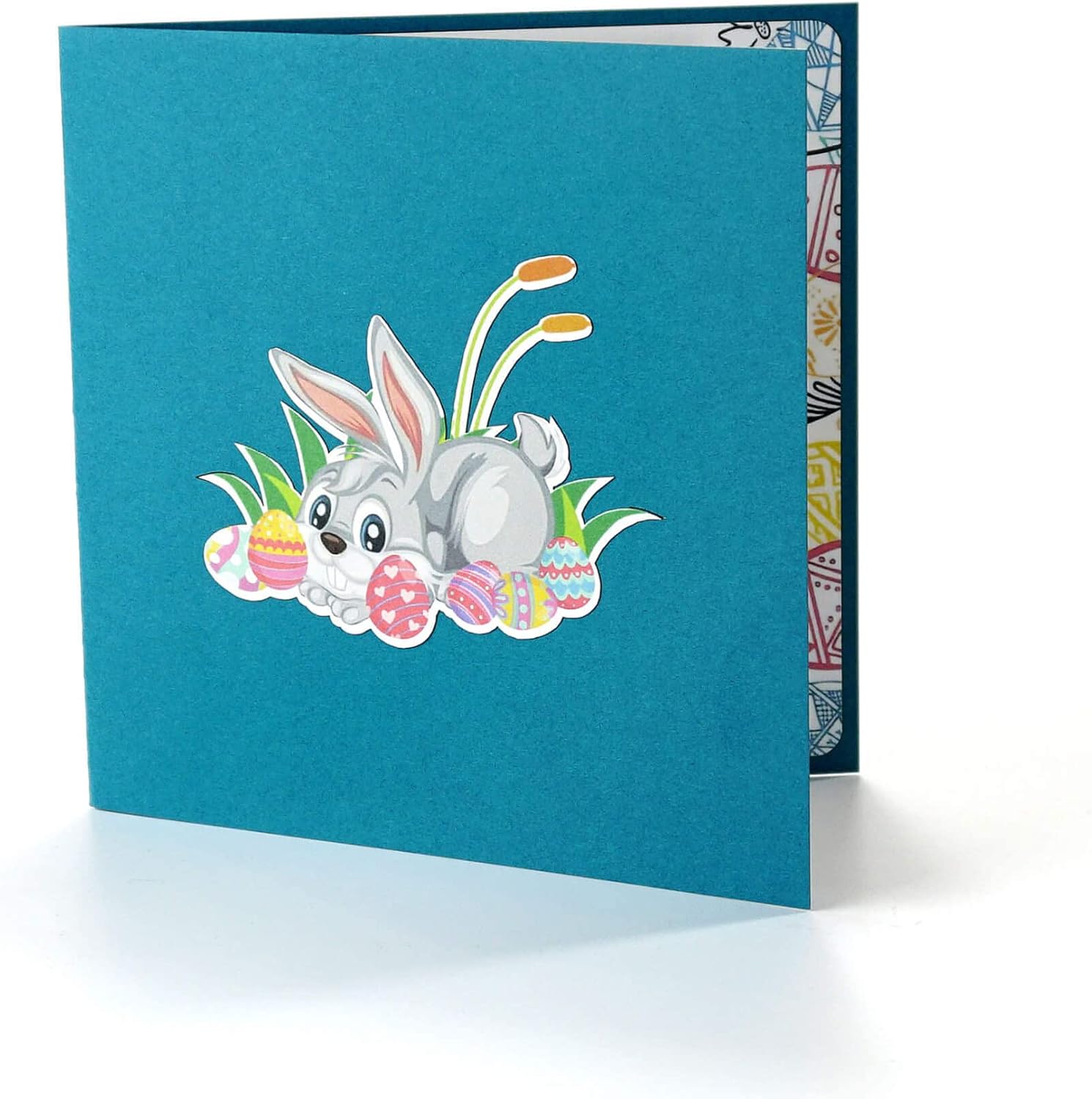 '3d Easter Pop Up Card Easter Bunny Riding Bicycle With Egg Tree 3D Greeting Card Spring , Festive Greeting Card, Cute, Funny, Religious Pop Up Card, Happy Easter Card For Kids, Son, Daughter, Boy,
