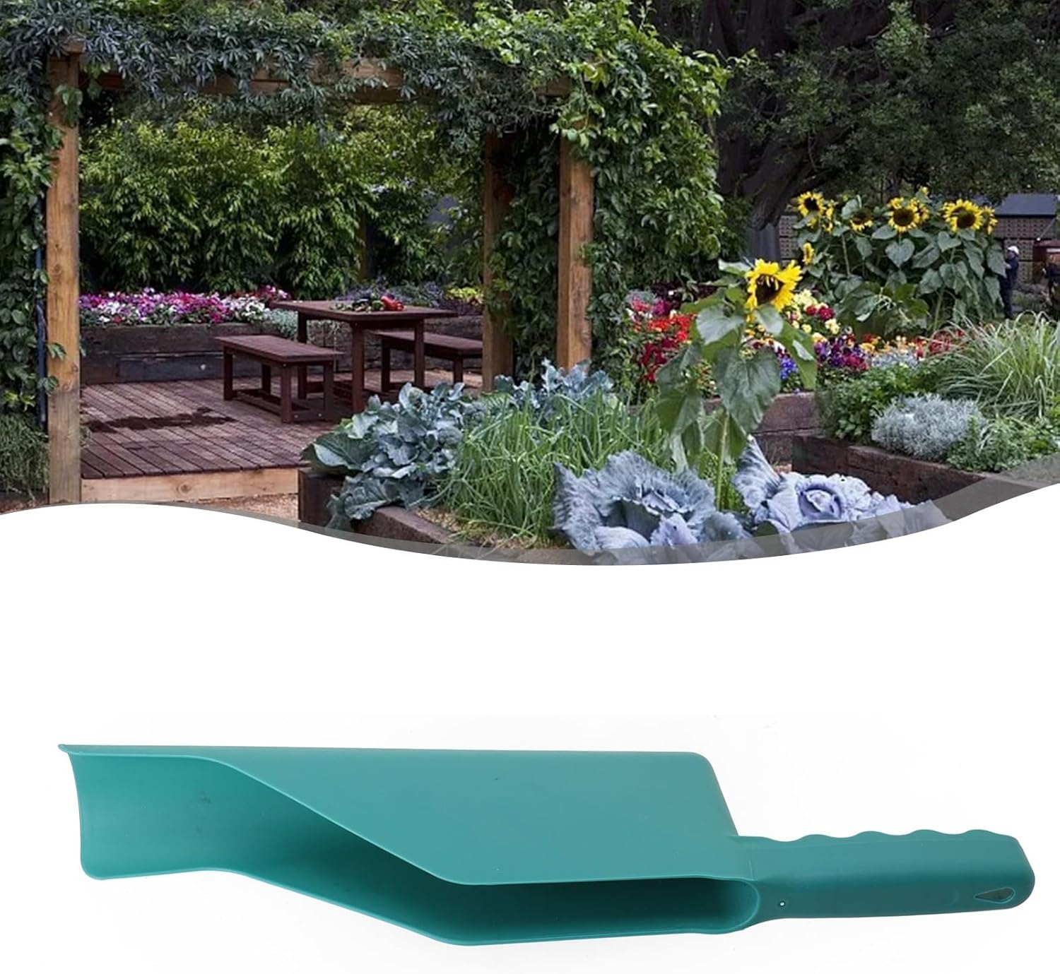 Roof Gutter Scoop for Gutter Cleaning Tool | Flexible Debris Removal Tool with Extended Reach | Green Plastic Gutter Cleaner for Safe, for Easy Dirt and Debris Cleanout