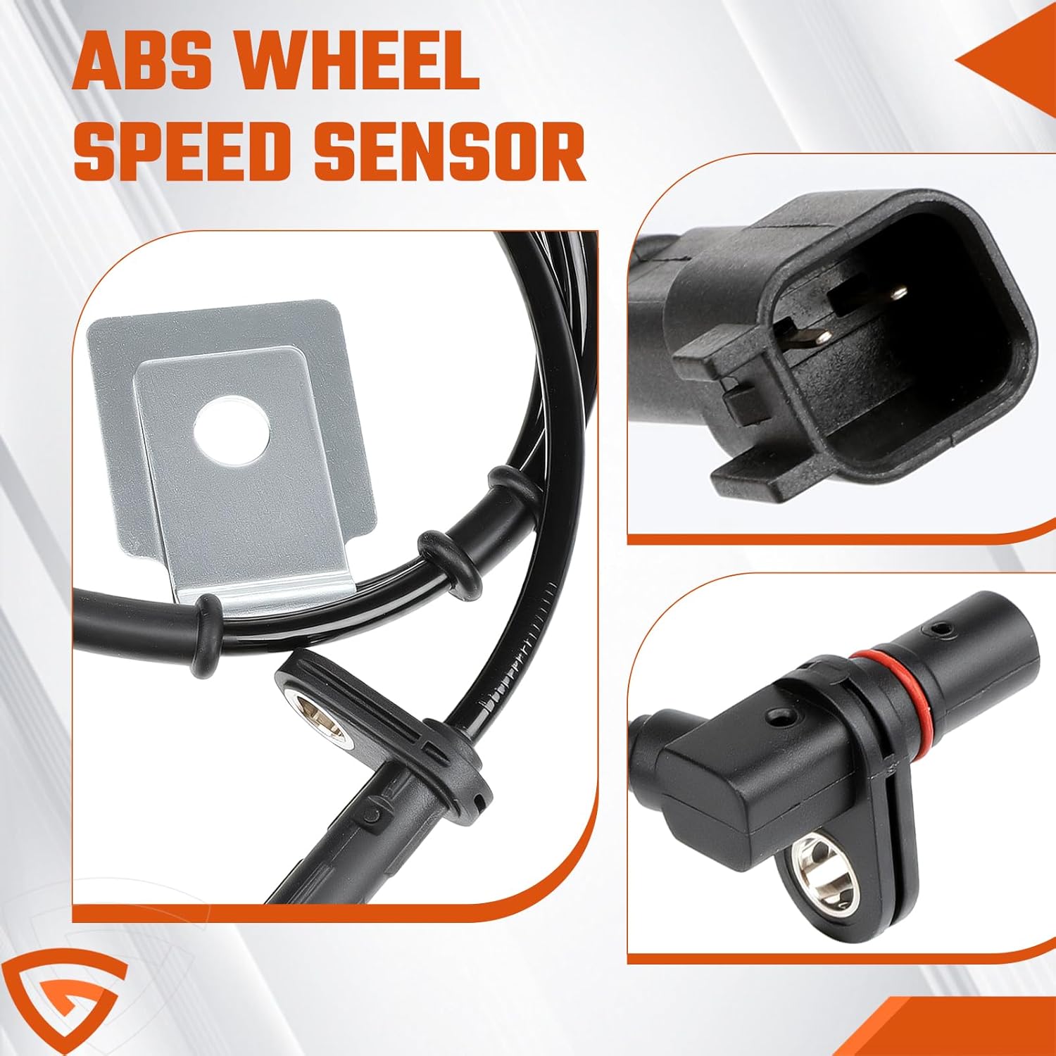 ABS Wheel Speed Sensor Left & Right 4PCS Replacement Fit for Chevy Equinox 2010-2017 | Fit for GMC Terrain 2010-2017, Replace# 520811372, 25913456