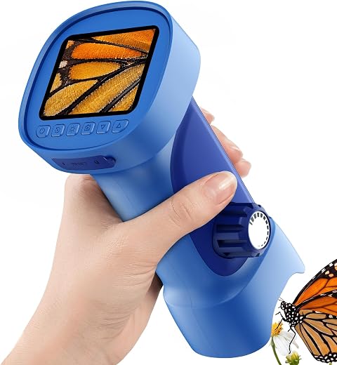 1000X Handheld Digital Microscope for Kids: Explorer 4K Magnifying Glass