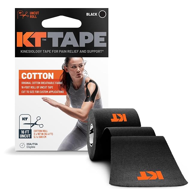 KT Tape Original Cotton Elastic Kinesiology Athletic Tape 16 Uncut Roll