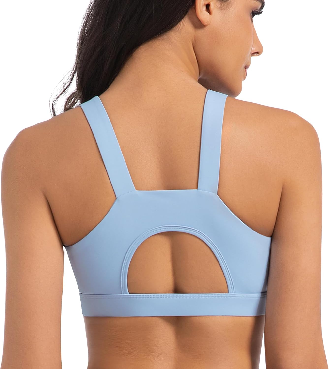 Sports Bras for Women High Impact Racerback Workout Tops Molded Cup Running Bra Sexy Backless Yoga Crop Top - Image 3