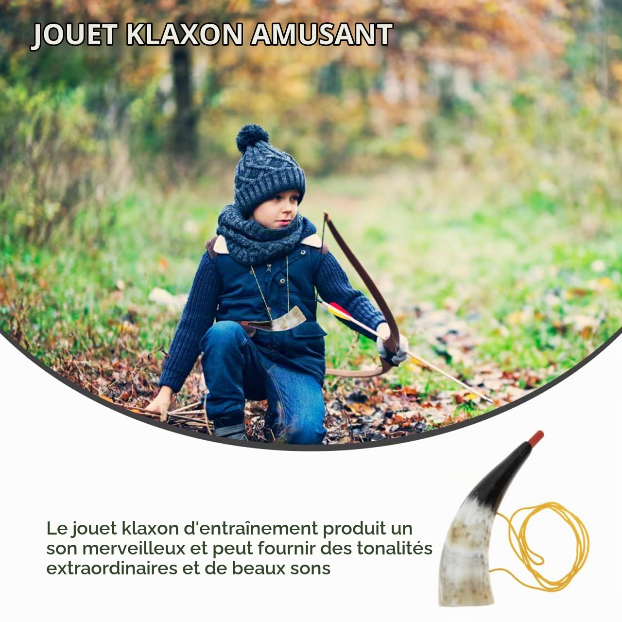 Didiseaon Corne De Taureau Viking: 2 Pièces Trompette en Corne de Viking pour Encourager le Sport Décoration Fête Jeu Instrument et les événements en Plein Air