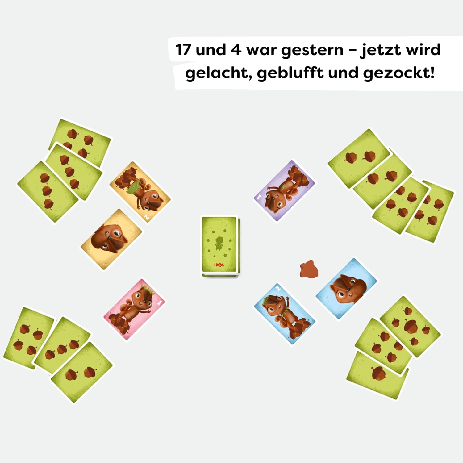 HABA Snack die Nuss! - Funny Card Game for Children from 6 Years - Tactical Skill Required - Ideal for Quick Fun - 2012820001