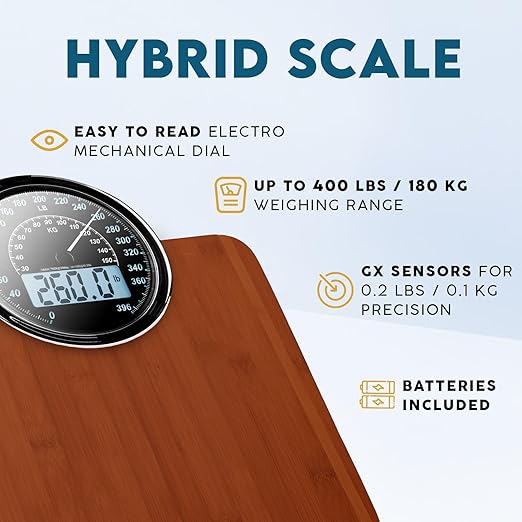 Báscula de Baño Híbrida ZENO 2 en 1 Analógica y Digital hasta 180 kg miniatura 2