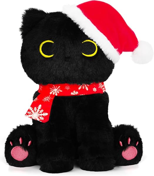 MUFEIRUO Weihnachts Katze Plüschtier