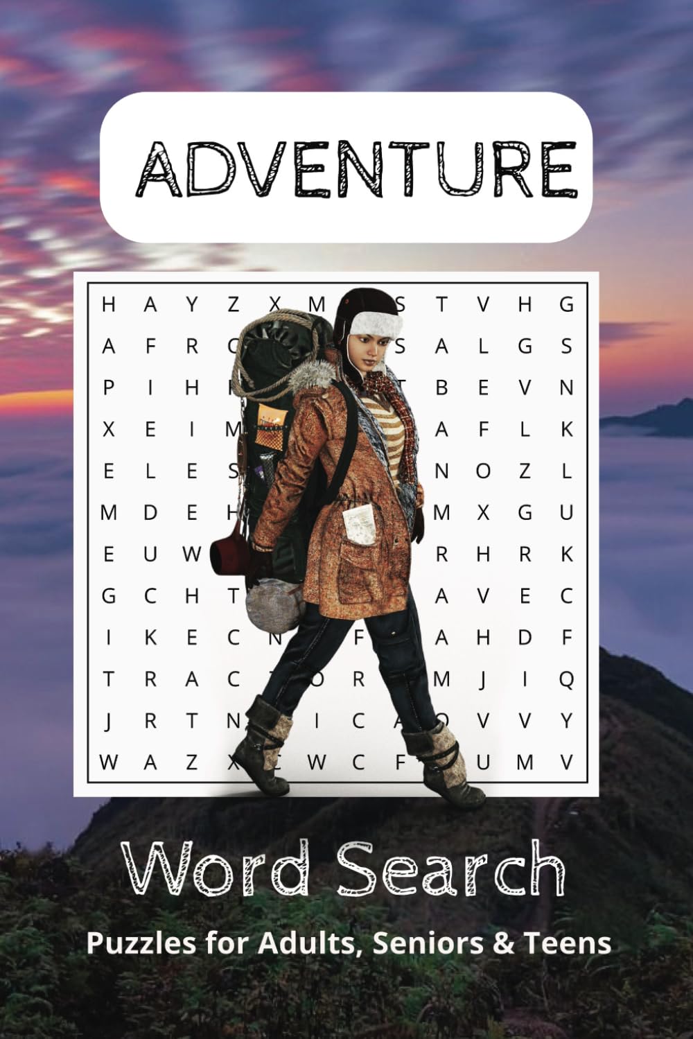 Adventure Word Search Book: Have Fun, Relax, Reduce Eye Strain, and Relieve Stress