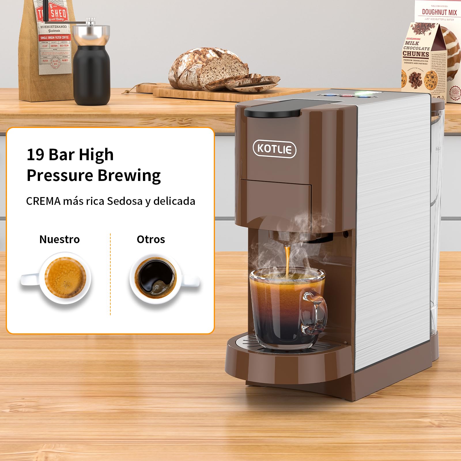 Tapis En Silicone Pour Machine à Café 47x29 Cm - Antidérapant, Imperméable, Avec Bord Relevé Et 2 Sous-verres Inclus