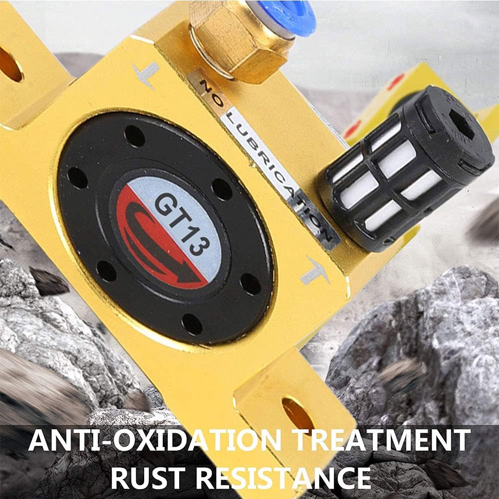 GT13 Pneumatic Control Turbine Vibrator, G 1/4'' Pneumatic Tools Noiseless Pneumatic Fittings Pneumatic Oscillator