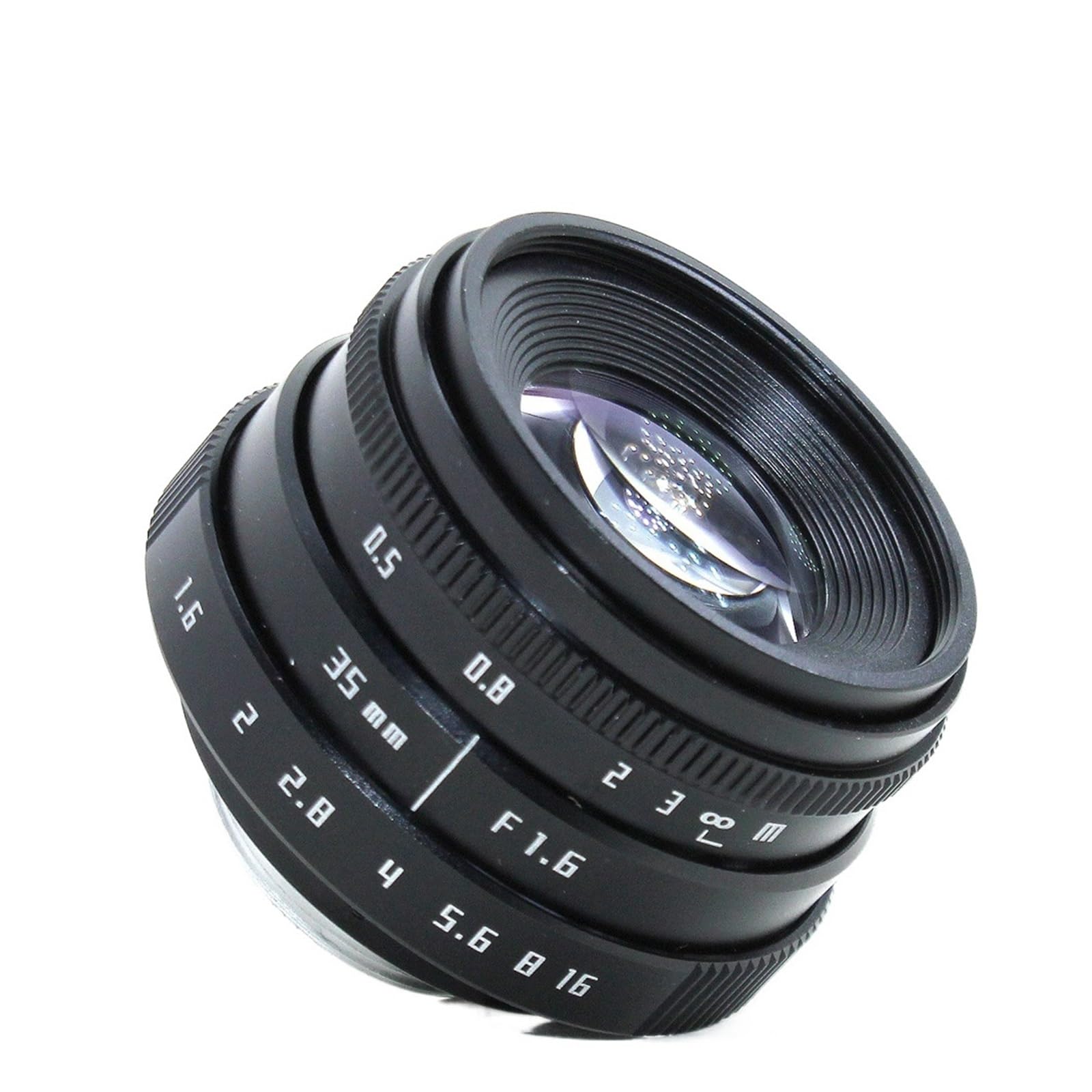 Microscope Lens, 35mm TV Lens F1.6 C Mount Camera CCTV Lens for M4/3 / MFT Mount CCTV Camera & Adapter(C Mount)