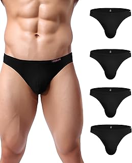 Low-Rise Microfiber Bikini Briefs, 4-Pack