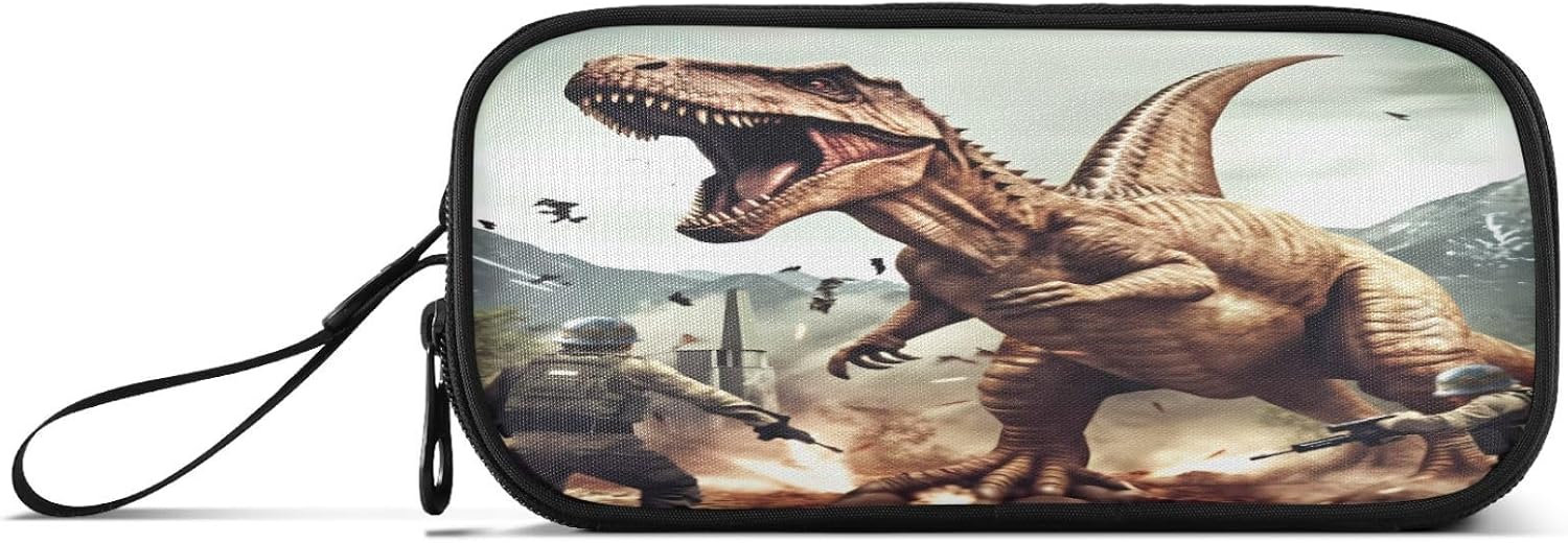 Dinosaur 3D Dino Pencil Case Large Capacity Pencil Pouch Box Kids Adults Pen Organizer Bag for Boys Girls Women Men School Office Supplies - Image 8