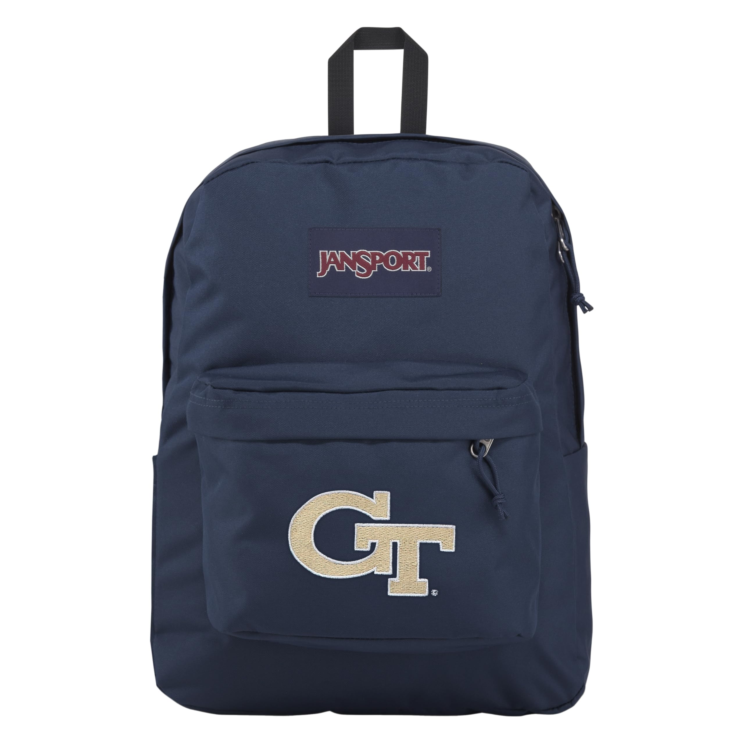 JanSport NCAA Officially Licensed Backpack, Georgia Tech, Superbreak Plus with Padded 15'' Laptop Sleeve, Spacious Computer Bag for Men &amp; Women, Durable Daypack with Bottle Pocket, Navy