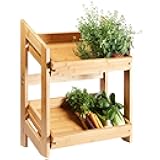 FixtureDisplays Rosseto BD136 Natura Natural Bamboo Display Stand with Removable Trays WS-640BD136-NF