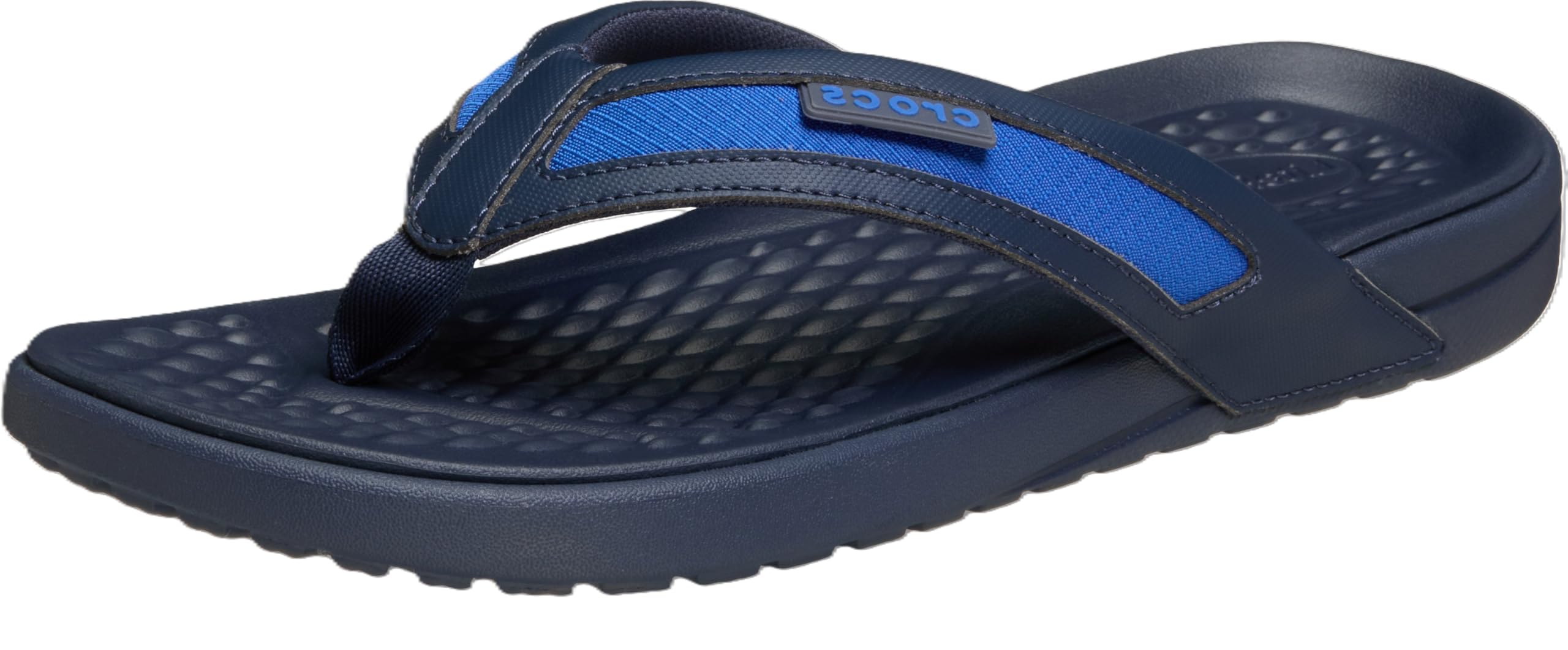 Crocs Men, Yukon Sport Flip, Blue Bolt/Navy, 12 UK Men