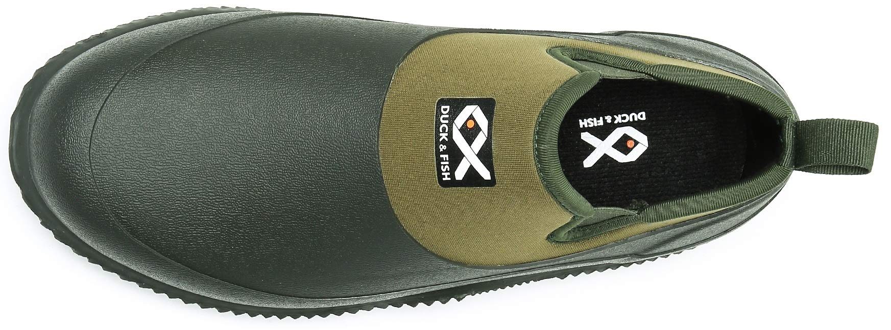 Duck and Fish Neoprene Twin Gore MOC Hunting Garden Shoe (8 Men, Green-Gore)