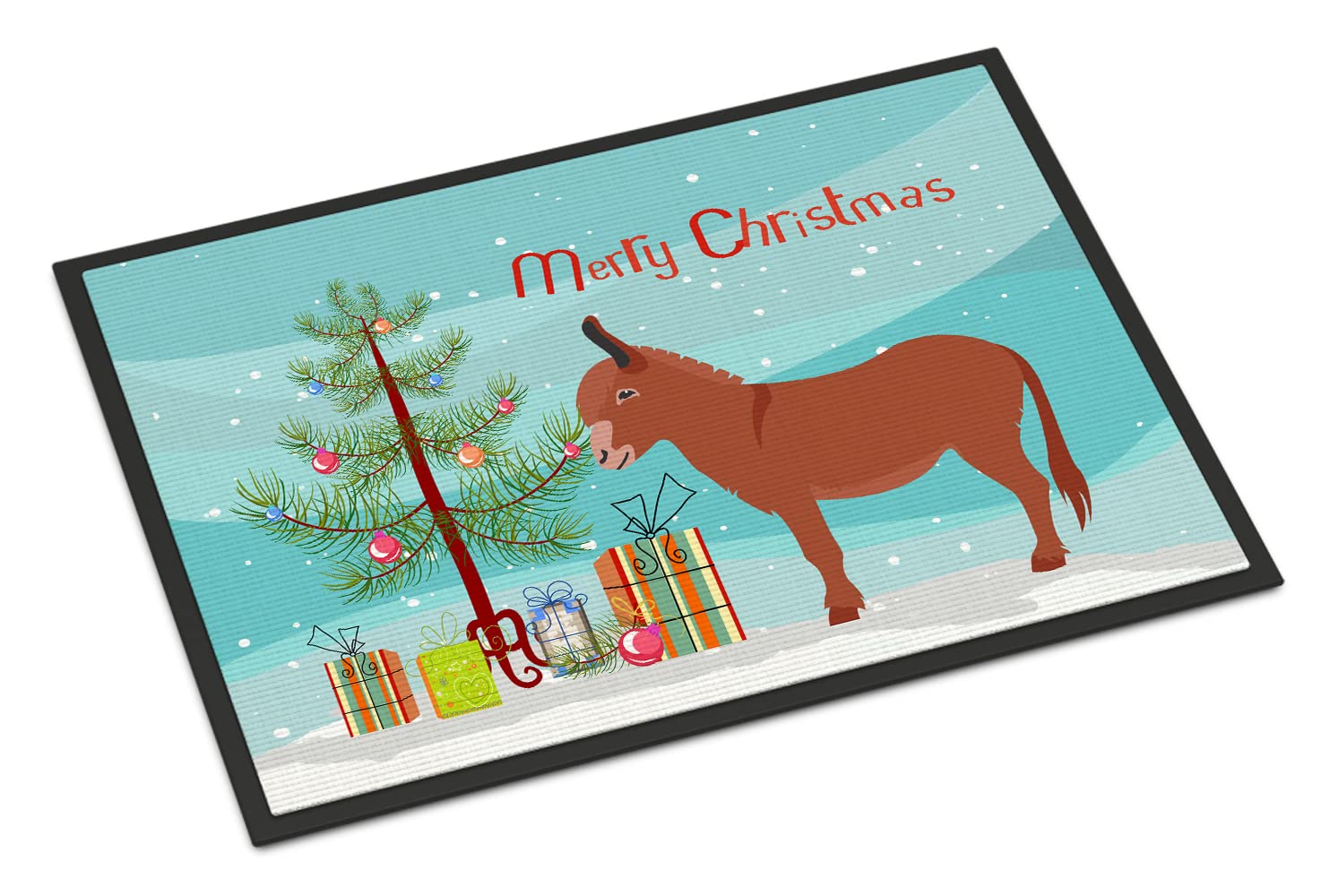 Caroline 's Treasures Irish Esel Weihnachten Fußmatte, 61 x 91,4 cm Multicolor