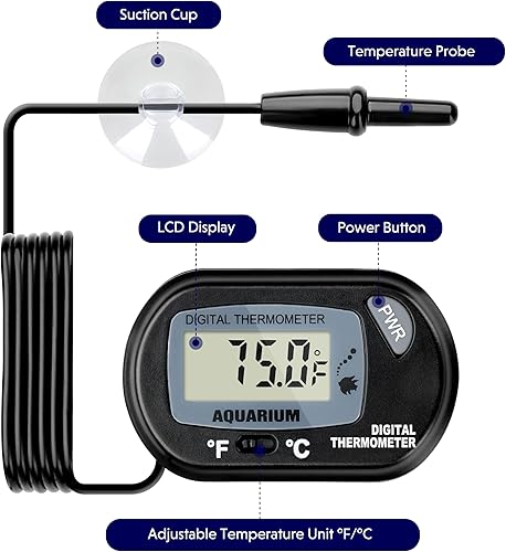 Vista 108 de iPower Almohadilla térmica para reptiles de 4 x 7 pulgadas con termostato ajustable, calentador debajo del tanque, tapete térmico para tortugas