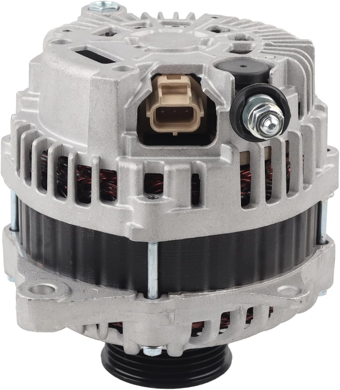 Alternator 150A 12V 6-Groove Pulley Compatible with 07-14 Ford Edge & 10-12 Fusion & 08-12 Taurus 3.5L,10 Lincoln MKS V6 3.7L & 07-10 MKX 3.5L & 07-12 MKZ 3.5L,08-09 Mercury Sable,11273N