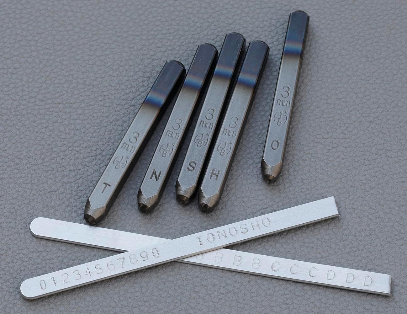 Make Your Letters Align More neatly. 36-Piece Number & Capital Letter Stamp Set (A-Z & 0-9) - 1/8" (3mm) Punch for Imprinting on Metal, Plastic, Wood,Hardness HRC 62 - Image 9