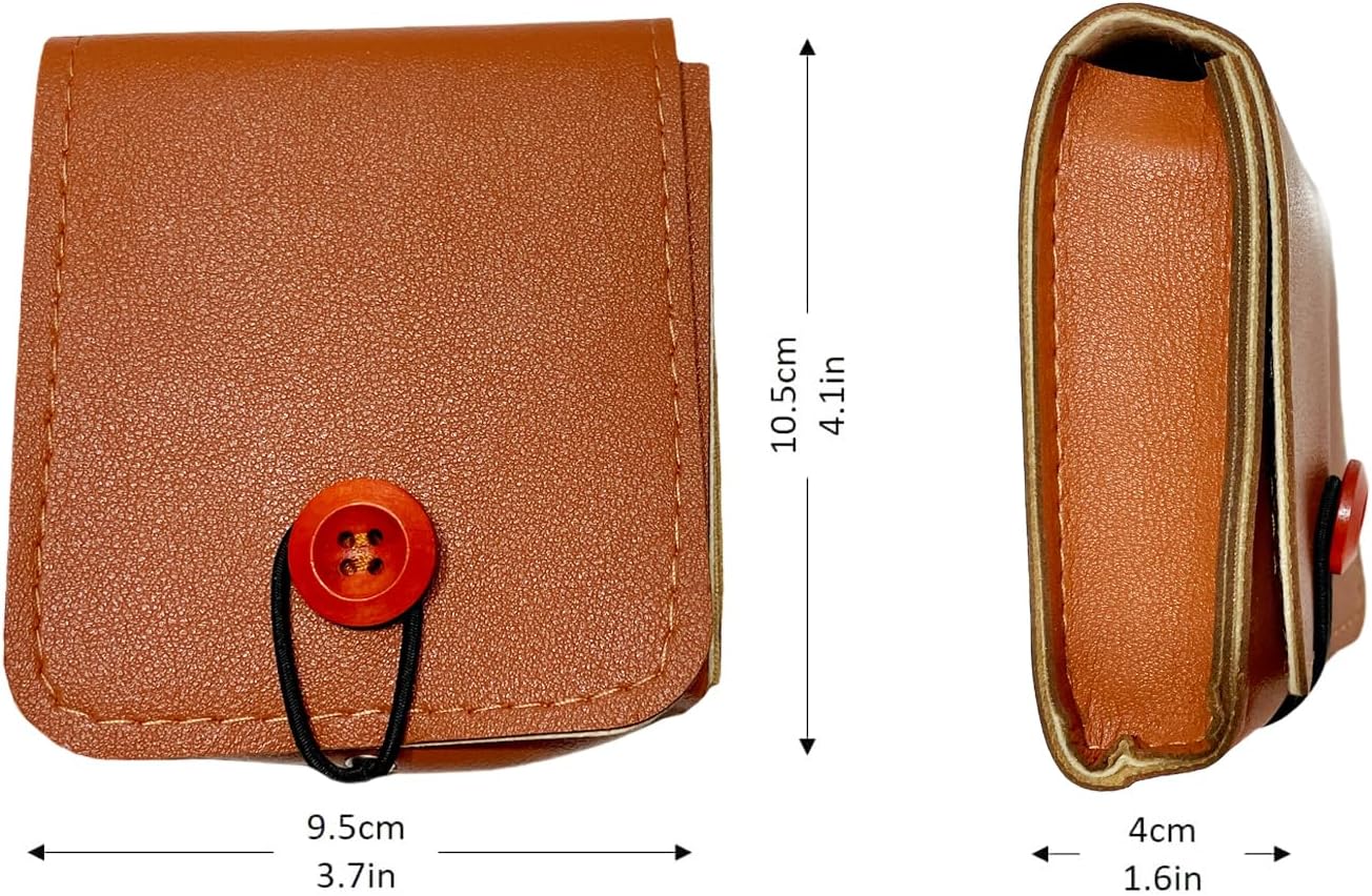 PU Leather Case Carrying Bag for for Nintendo Game Boy Advance SP / RG280V / MIyoo Mini - Portable Travel Case, Protective Pouch for Handheld Retro Game Console (Brown) image 3