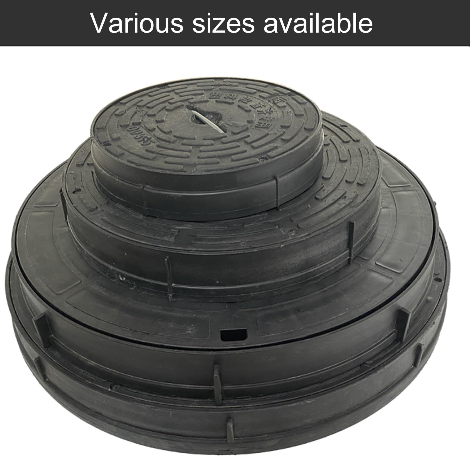 Sumidero Rejilla Desague Terraza y Marco, Tapa de Tanque Séptico con Asa, Instalación con Hebilla Interior, Ideal para Patios(20x7cm/8x3in)