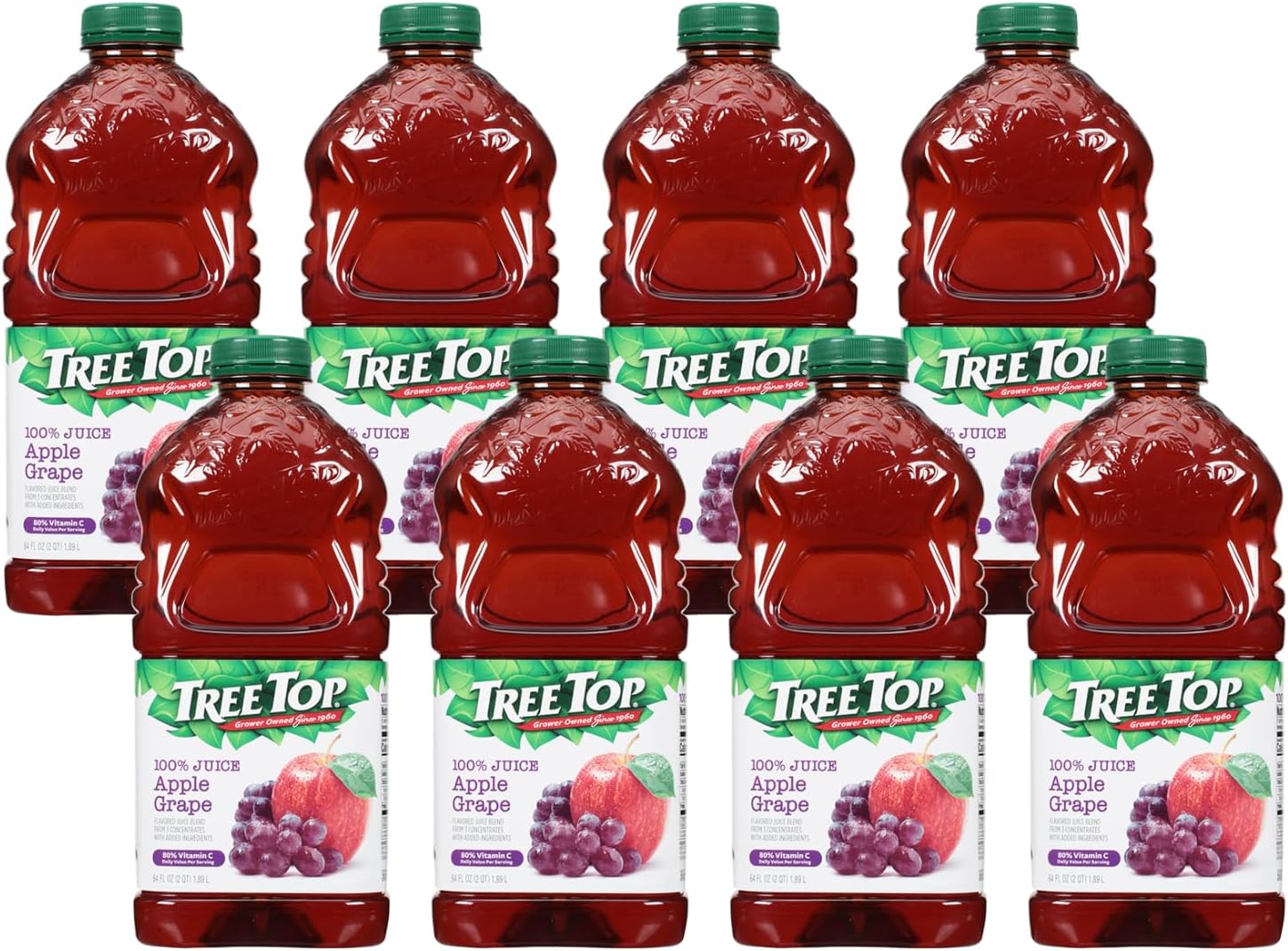 Tree Top, 100% Juice Apple Grape, 64 Fl Oz (Pack of 8)