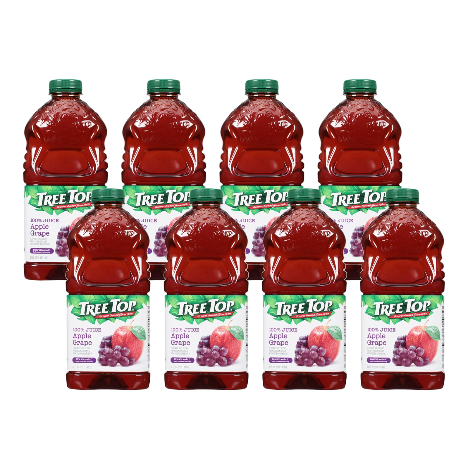 Tree Top, 100% Juice Apple Grape, 64 Fl Oz (Pack of 8)