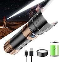 Vista 19 de SKYFIRE LED Flashlights High Lumens with Ignition Lens&Color-Changing Yellow/Blue Lenses,2000lm Super Bright Rechargeable,Zoomable,4