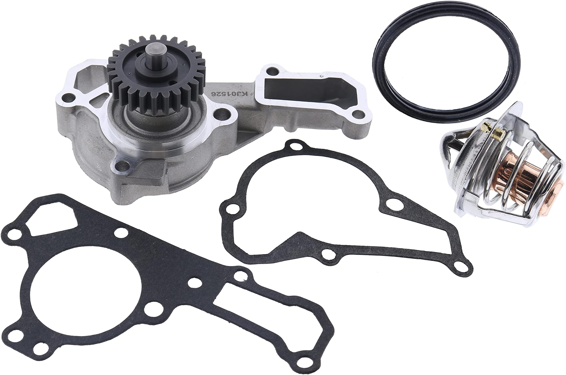 JEENDA Water Pump AM134585 With Gaskets M139017 Thermostat AM109396 Compatible with John Deere 285 320 325 335 345 GX345 GX325 425 445 455 F725 F911 Gators 4X2 6X4 XUV 620i 625i 240 245 260 265