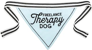 Santa Barbara Design Studio Pet Collection Pet Bandana, 9" x 5.75", Therapy Dog