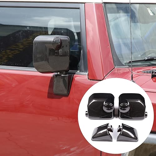 Miniatura 8 de LLKUANG Adhesivo decorativo para tapa de espejo retrovisor lateral exterior de automóvil para Toyota FJ Cruiser 2007-2021, cubierta decorativa de