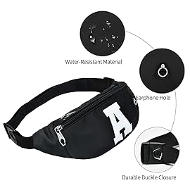 Fanny Packs for Men and Women, Waterproof Sports Waist Pack Bag for Travel Hiking Running Hands-free Wallets, Easy Carry Any Phone