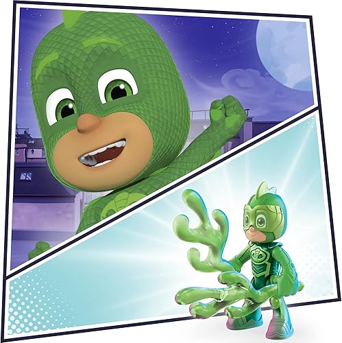 Miniatura 5 de PJ Masks - Juego de figuras de héroes nocturnos juguete preescolar 6 figuras de acción y 11 accesorios para niños a partir de 3 años