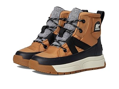 SOREL Kids Whitney III Mid Waterproof (Big Kid) Kids Shoes Tawny Buff/Black : 4 Big Kid M, Synthetic