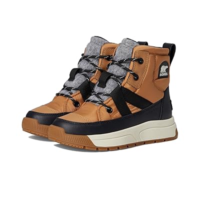 SOREL Kids Whitney III Mid Waterproof (Big Kid) Kids Shoes Tawny Buff/Black